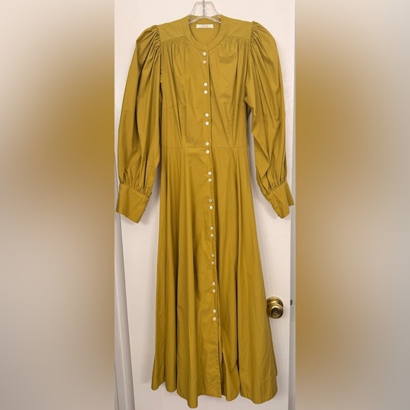 DOEN Edlynne Maxi Dress Organic Poplin Oregano Size XS - Picture 6 of 12